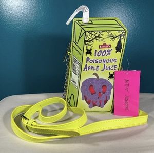 Betsey Johnson poisonous apple juice purse Halloween HTF NWT